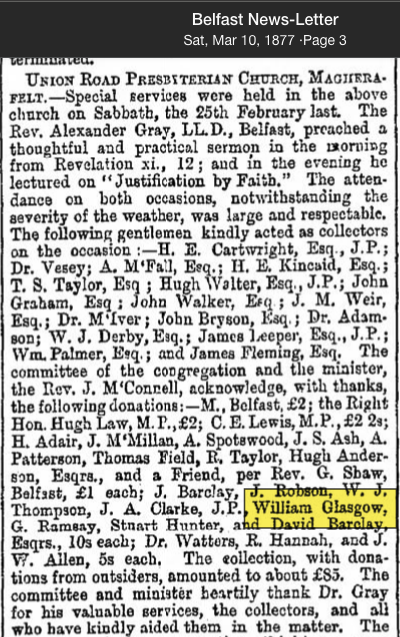 Supplied historical clipping; description follows